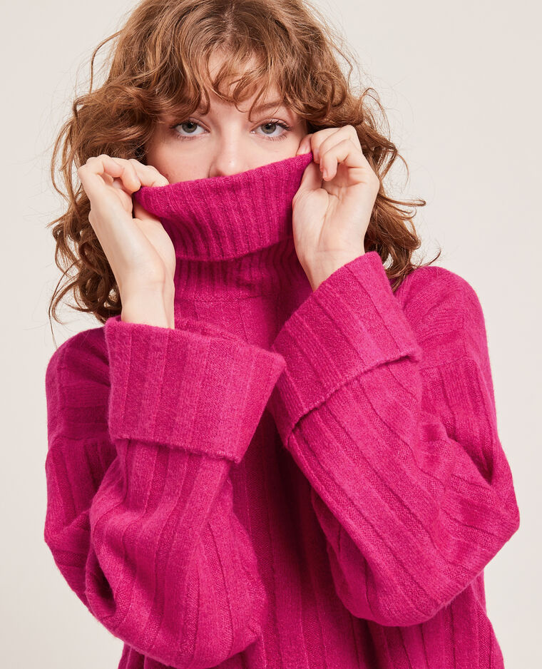 Pull à col roulé rose - Pimkie
