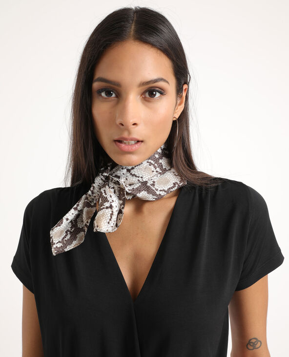 Foulard serpent beige - Pimkie