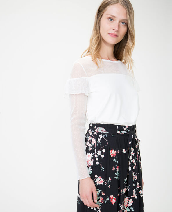 Top en plumetis blanc - Pimkie