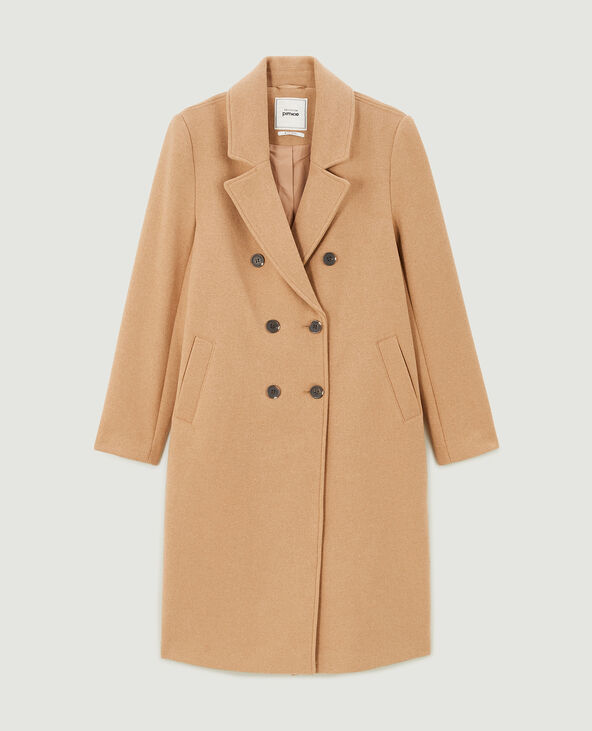 Manteau long shop camel pimkie