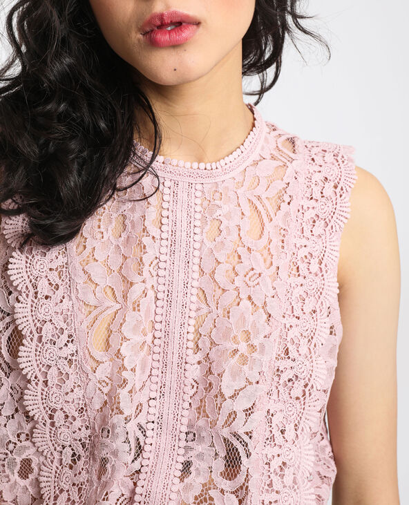 Chemisier en dentelle lilas - Pimkie