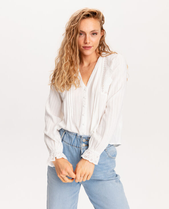 Tunique dentelle blanc - Pimkie