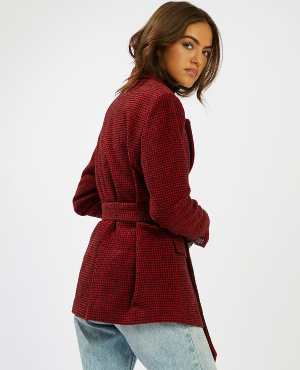 Veste avec sales ceinture a nouer