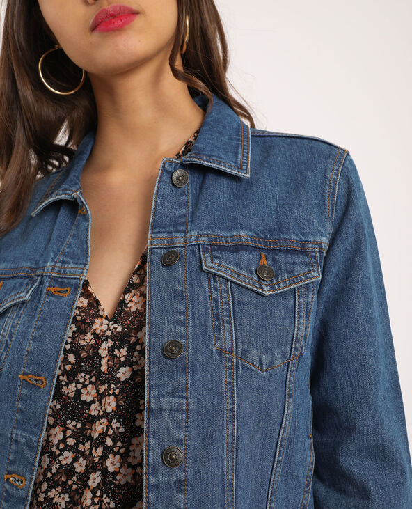 Veste en jean bleu foncé - Pimkie