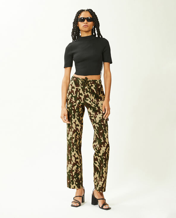 Pantalon cargo droit camel - Pimkie