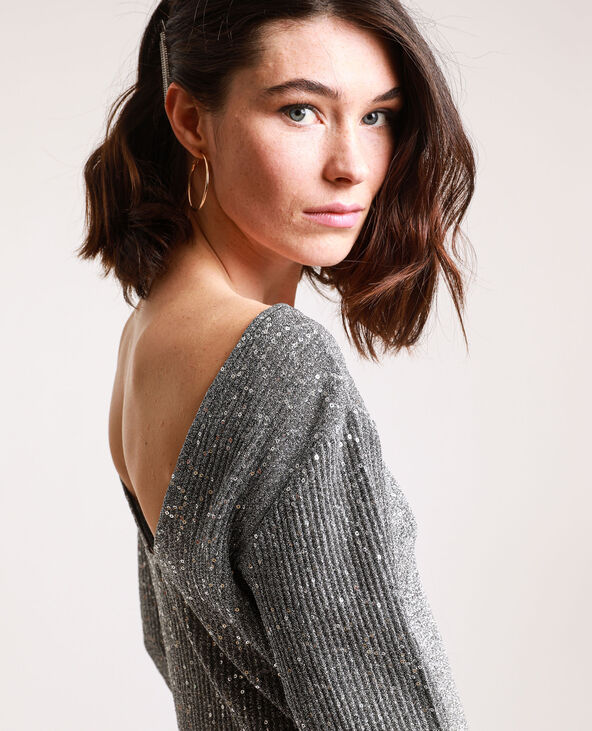 Robe à sequins argenté - Pimkie