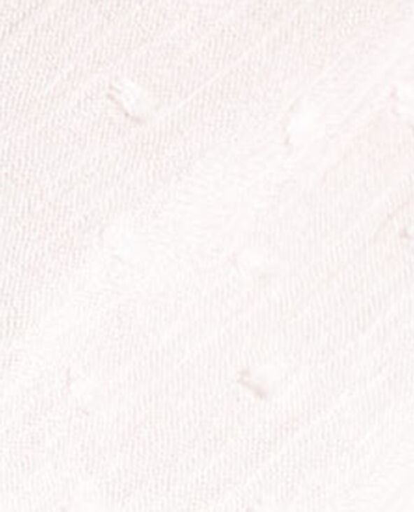 Chemisier court en dentelle blanc - Pimkie