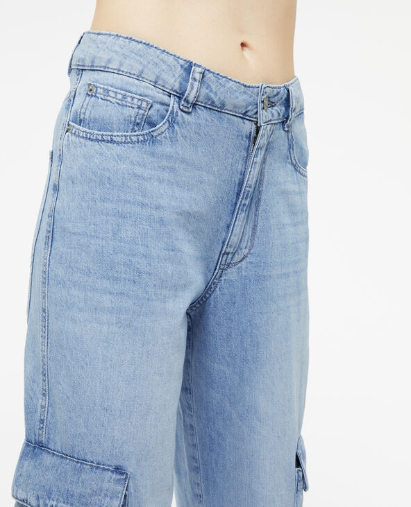 Jean cargo large bleu clair - Pimkie