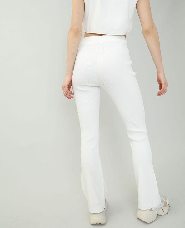 Pantalon tricot blanc - Pimkie