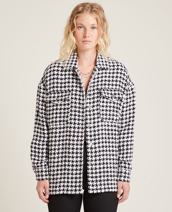 Surchemise tweed noir - Pimkie