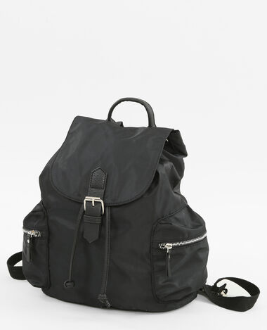 Sac à dos satiné noir - Pimkie