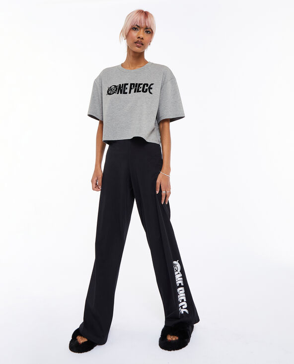 Ensemble pyjama One Piece gris chiné - Pimkie