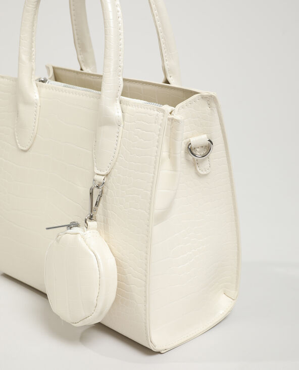 Sac à main croco rose clair - Pimkie