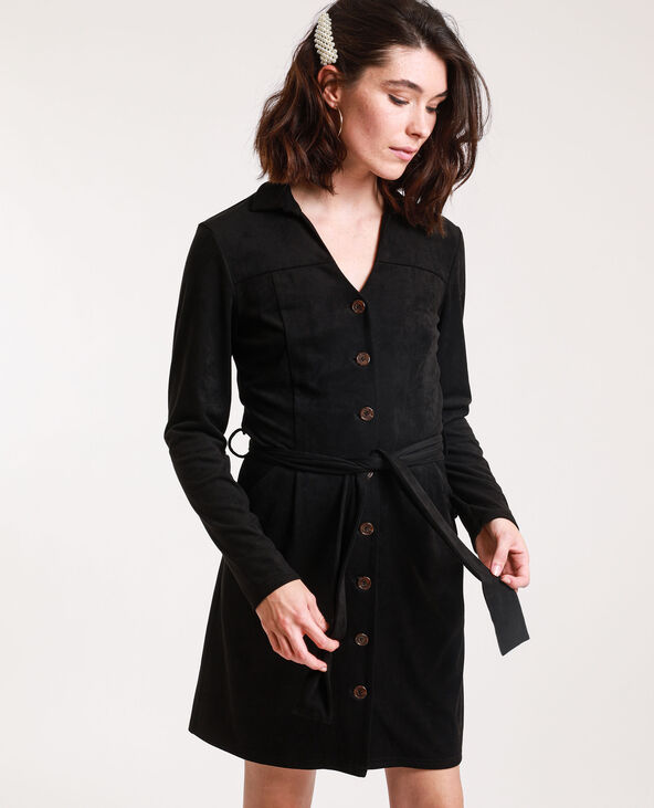 Robe chemise 2025 suedine