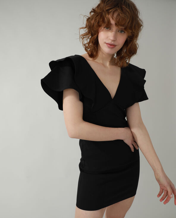 Robe volantée noir - Pimkie