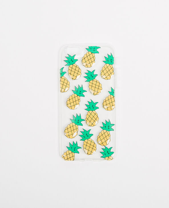 Coque compatible iPhone 6 ananas jaune - Pimkie