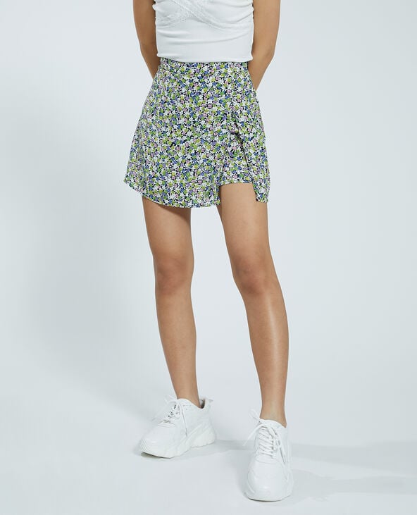 Jupe-short en tissu fluide