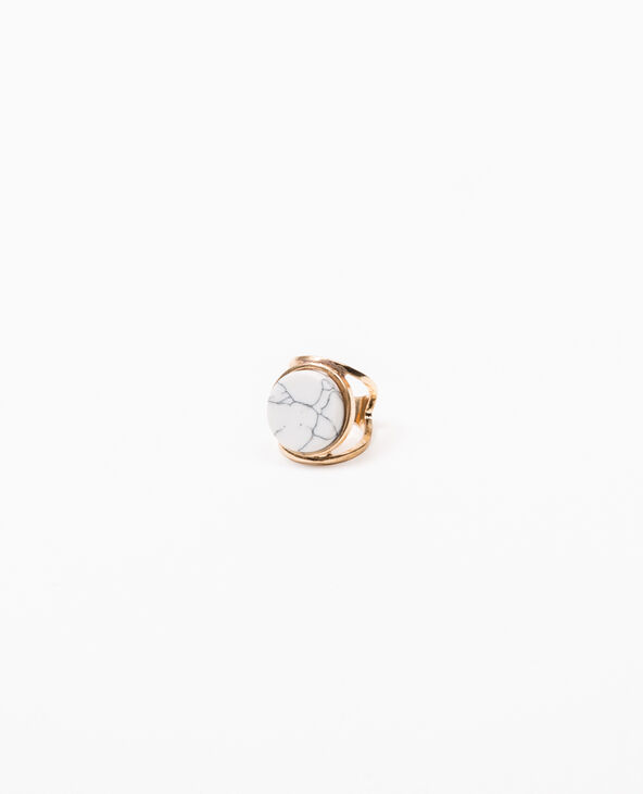 Bague marbrée doré - Pimkie