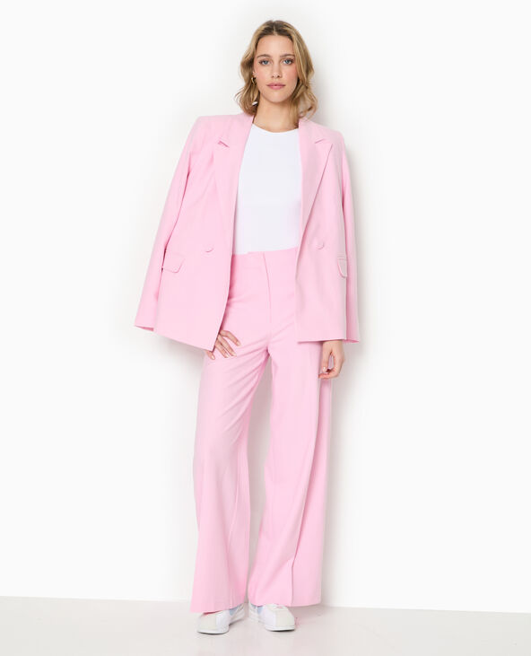 Veste tailleur avec double boutonnage rose - Pimkie