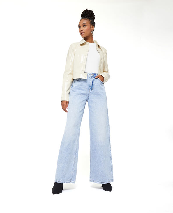 Jean wide taille haute bleu - Pimkie
