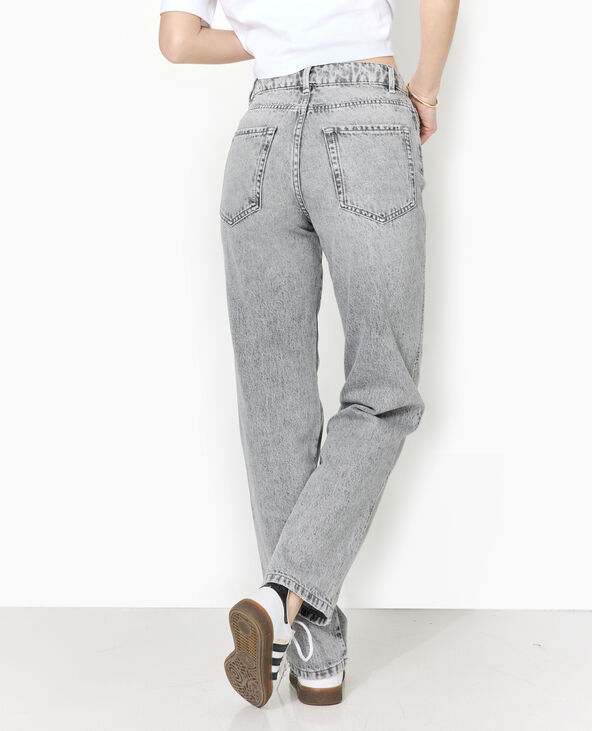 Jean straight taille standard gris clair - Pimkie