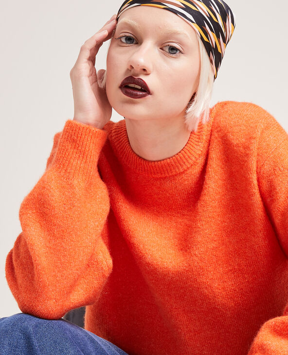Pull en maille orange - Pimkie