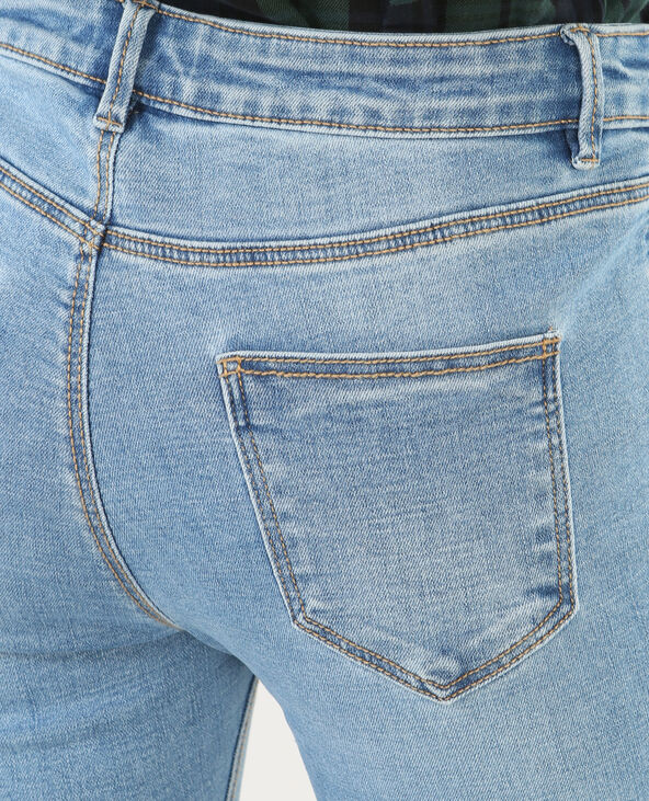 Jean skinny 7/8 raw cut bleu - Pimkie