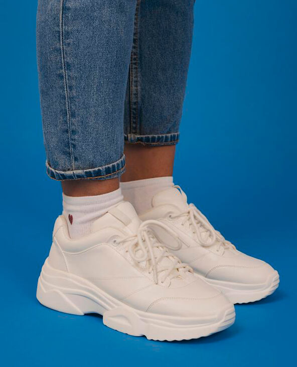 Baskets maxi Paula Gonu blanc - Pimkie