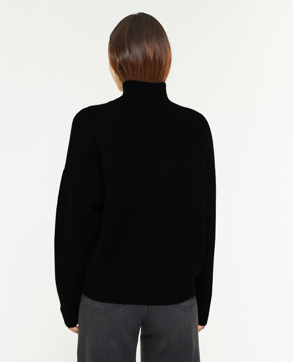 Pull oversize col montant noir - Pimkie