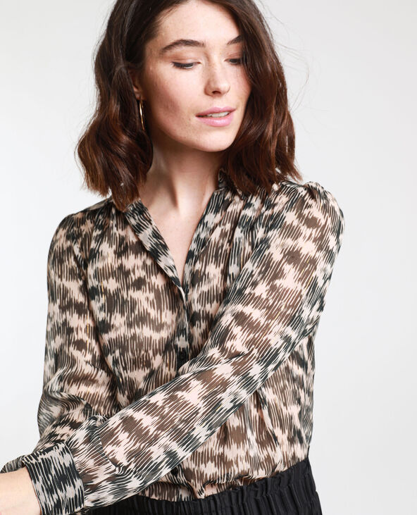 Chemise imprimée marron - Pimkie