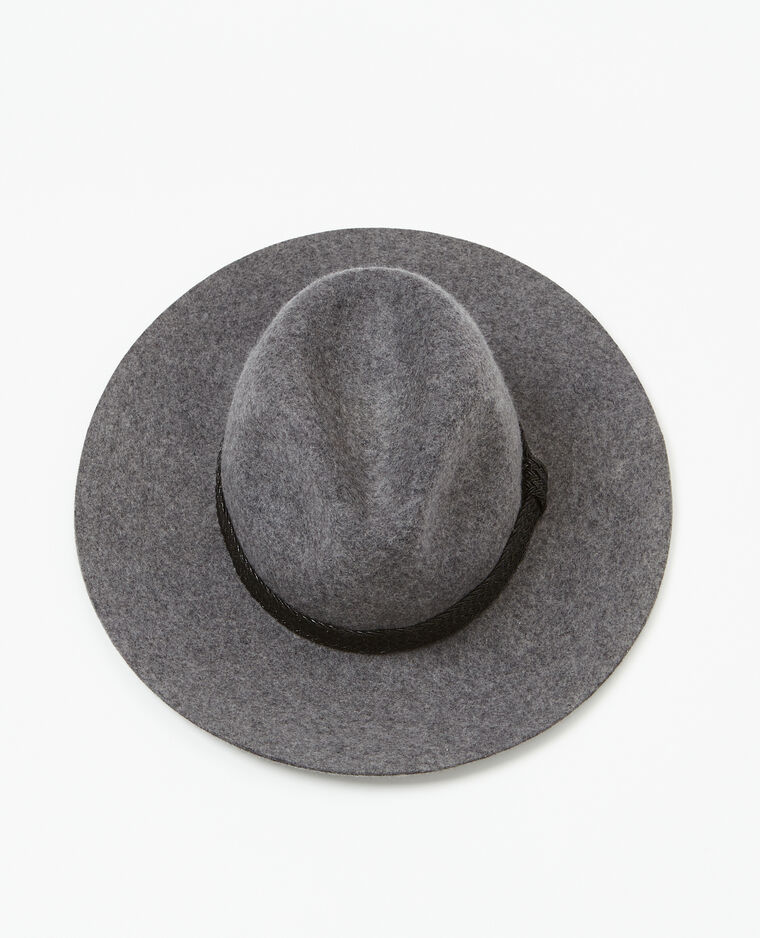 Fedora bande irisée gris anthracite - Pimkie