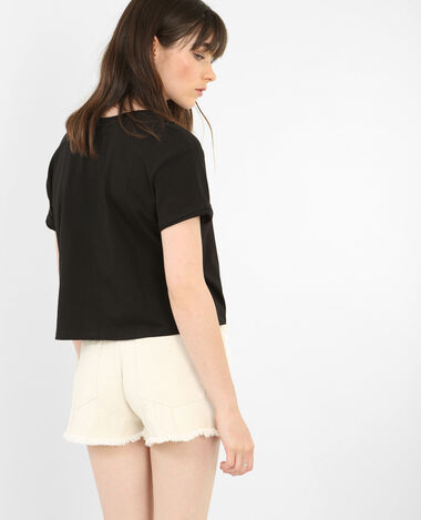 T-shirt motif rétro noir - Pimkie
