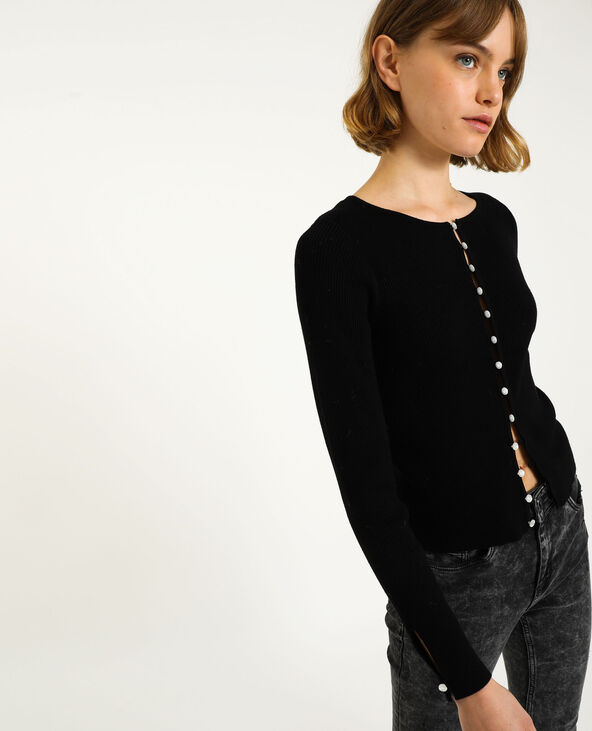 Gilet côtelé noir - Pimkie