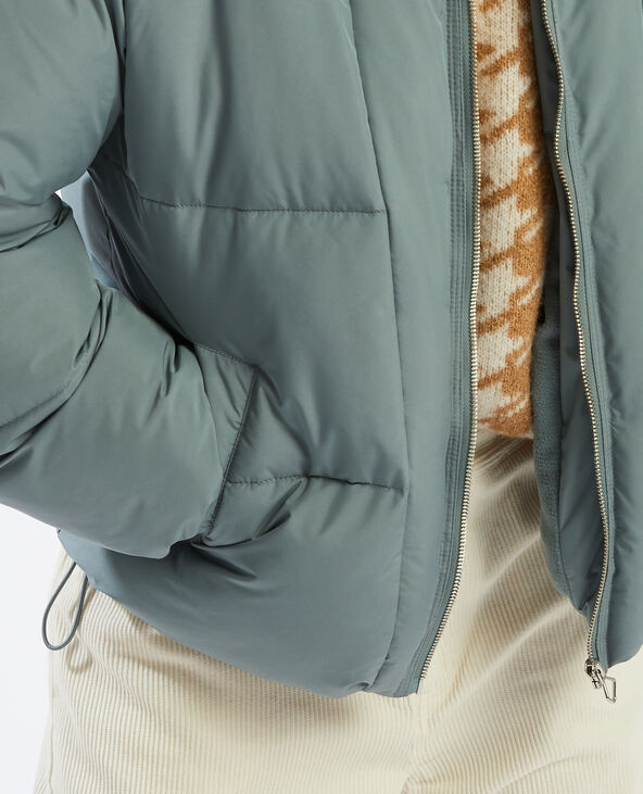 Doudoune matière 100% polyester recyclé bleu clair - Pimkie