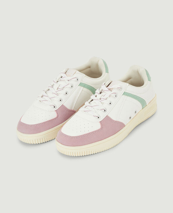 Sneakers bi-matière lilas - Pimkie