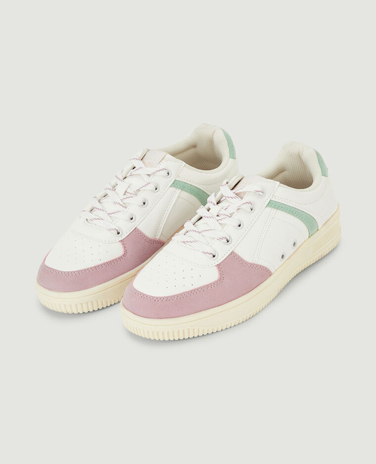 Sneakers bi-matière lilas - Pimkie