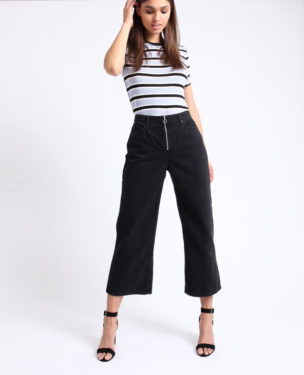 Jean wide leg noir - Pimkie