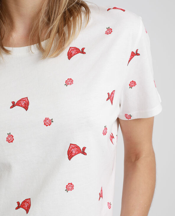 T-shirt imprimé blanc - Pimkie