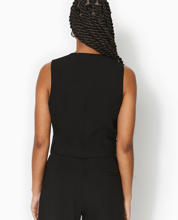 Gilet de barman avec 4 boutons noir - Pimkie
