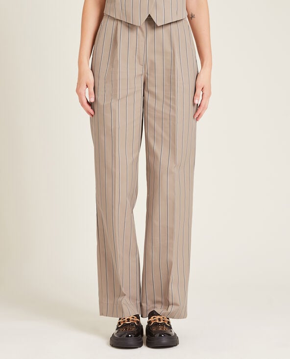 Pantalon wide leg SMALL blanc - Pimkie