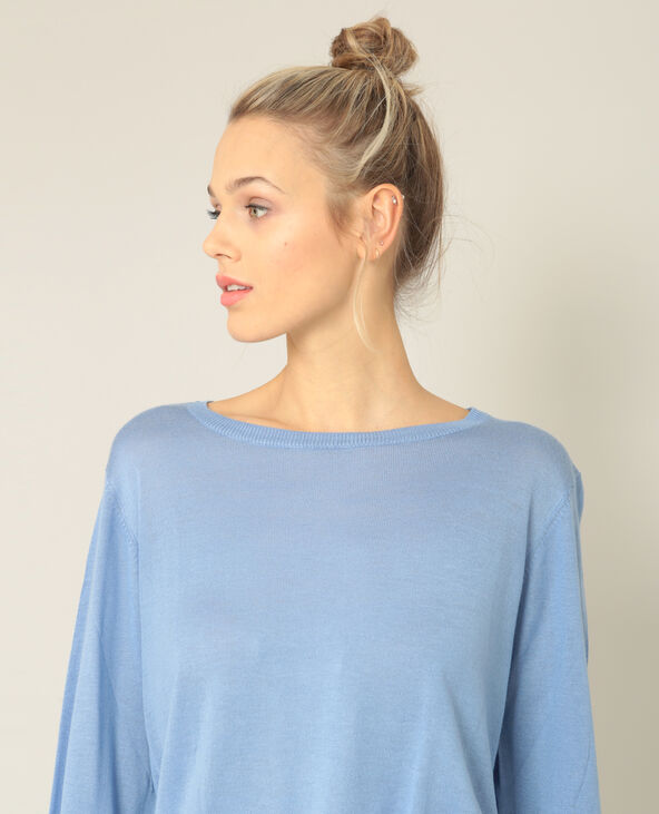 Pull à manches évasées bleu - Pimkie