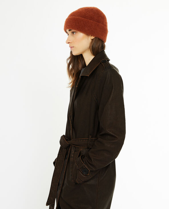 Trench en simili avec ceinture marron - Pimkie