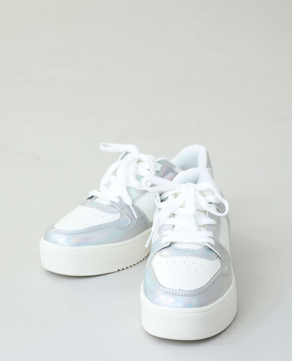Baskets plateforme argenté - Pimkie