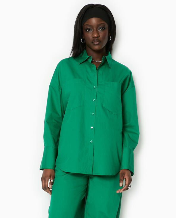 Chemise oversize avec poches vert - Pimkie