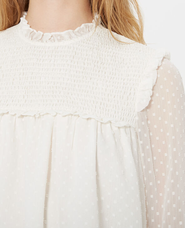 Blouse en plumetis blanc - Pimkie