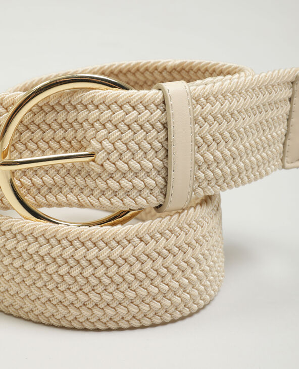 Ceinture tressée rose clair - Pimkie