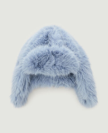 Chapka en fausse fourrure bleu - Pimkie