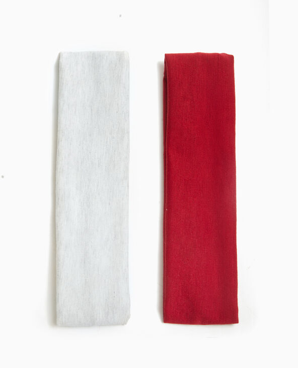 Lot de 2 bandeaux pour cheveux rouge - Pimkie