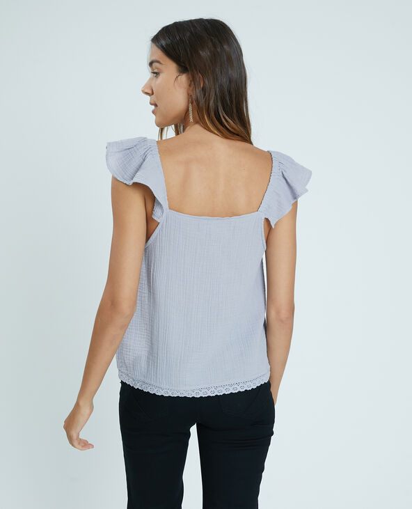 Top guipure gris clair - Pimkie
