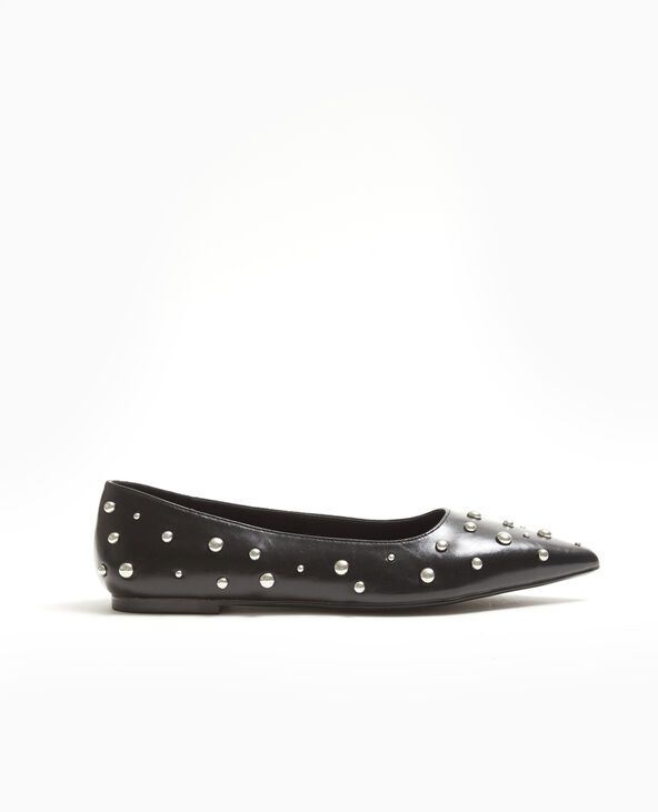 Ballerines pointues avec clous noir - Pimkie